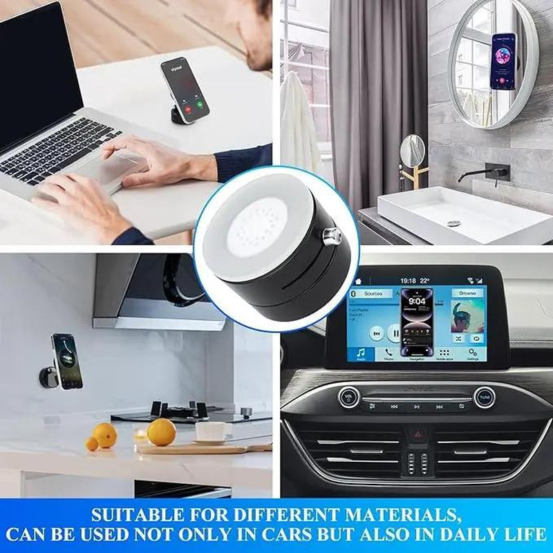 Lionorth Magnetic Phone Holder Stand, Adjustable & Foldable, Strong Suction Cup, Vacuum Adsorption, Portable Multifunctional Mobile Phone Stand for Car & Multi-Scene Use Vacuum Magnetic