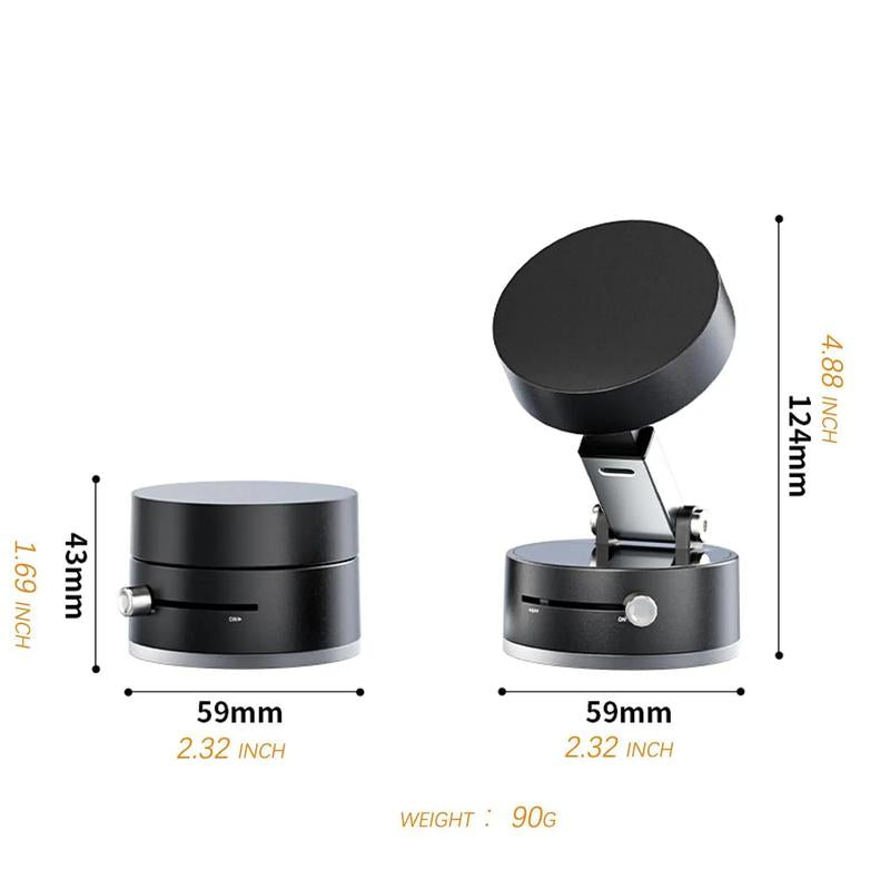 Lionorth Magnetic Phone Holder Stand, Adjustable & Foldable, Strong Suction Cup, Vacuum Adsorption, Portable Multifunctional Mobile Phone Stand for Car & Multi-Scene Use Vacuum Magnetic