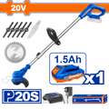 20V 1 Batt   حشاشة يدوية على البطارية - Pcs - Voltage:20V