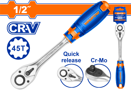 1/2"  45 T  CR-V   مسكة طقطاق - Box (10 pcs) - Size:1/2" 45T