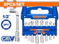 8 Pcs (8,10,11,12,13,14,17,19) mm CR-V  طقم كواع - Box (3 pcs) - 8Pcs L-Angled socket wrench set
