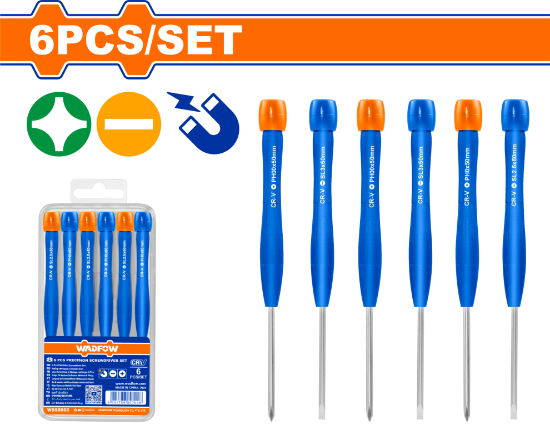 6 pcs طقم مفك نواعم صغير - Box (6 pcs) - 6Pcs precision screwdriver set