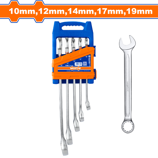 5 Pcs (10,12,14,17,19)mm  طقم شق مسنن - Box (12 pcs) -