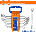 8 PCS 6-22 mm   طقم مسنن مسنن - Box (6 pcs) - 8pcs offset ring spanner set