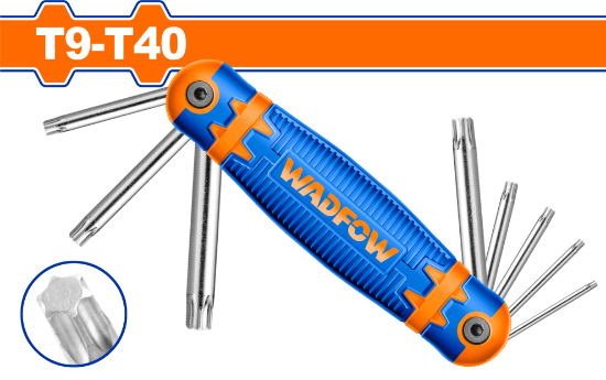 8 Pcs  (T9-T40)  CR-V    طقم منجم سكين - Box (12 pcs) - 8 Pcs torx key set