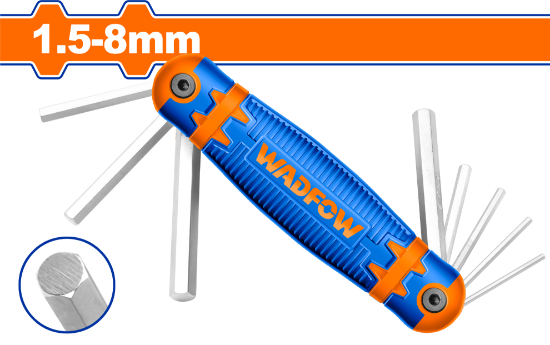 8 Pcs  (2-8mm)  CR-V   طقم مسدس سكين - Box (12 pcs) - 8 Pcs hex key