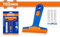 1+3 Pcs (18*100)mm   شفرة تنظيف مسكة متحركة - Box (10 pcs) - Size:102mm