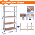 W900mm x D400mm x H1800mm   ستاد خمس رفوف - Pcs - 5-Tier adjustable storage shelves