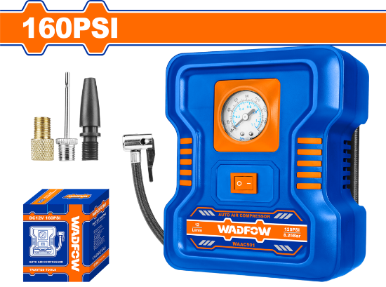 12V  160PSI/11Bar   منفخ دواليب سيارات - Pcs - Voltage:12V