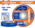 15 Pcs  115 x 1.0 x 22.2 mm ديسك قص حديد - Box (7 pcs) - 115mm(4-1/2")*1.0mm(3/64")*22.2mm(7/8")