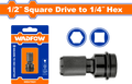 1/2" Square to 1/4" Hex  تحويلة فرد شد - Pcs - Square Size :1/2"