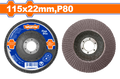 115mmx22mm  P80 ديسك مدرج لتلميع الستانلس - Pcs -