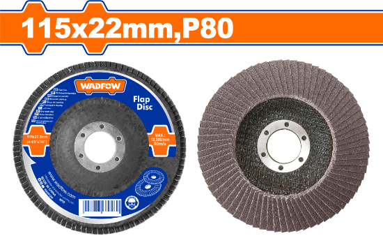 115mmx22mm  P80 ديسك مدرج لتلميع الستانلس - Pcs -