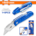 1+5 pcs blades 61x19 mm سكين شفرة   بتطوي - Box (12 pcs) - Folding knife