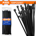 100 Pcs  (250 x 4.8) mm رباط بلاستك اسود - Pcs -