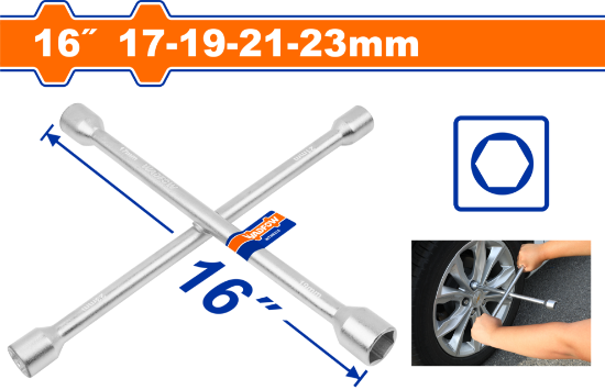 16"  17x19x21x23mm    مفتاح جنط - Box (6 pcs) -