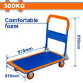 300 Kgs   عرباية بلاطة اربع دواليب - Pcs - Capacity: 300kgs