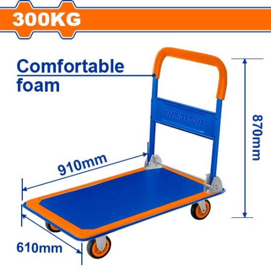 300 Kgs   عرباية بلاطة اربع دواليب - Pcs - Capacity: 300kgs