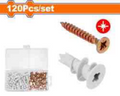 120Pcs (15x28)mm علبة براغي مع اسافين لولبية - Pcs - 120 Pcs/set