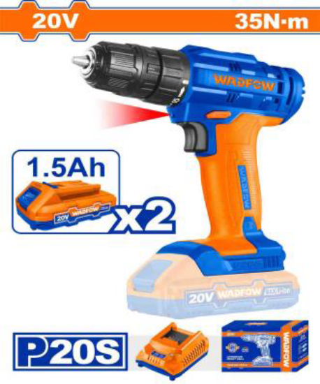 20V 2Batt 1.5A+Char مقدح بطارية سحب - Pcs - Voltage:20V
