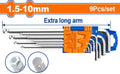 9Pcs 1.5-10mm طقم مسدس غلة اكسترا طويل - Box (6 pcs) -