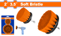 2Pcs soft bristle طقم فراشي تنظيف برتقالي - Box (4 pcs) -