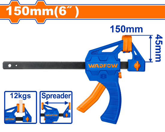 6"  (45x150)mm 60KGS ملزمة جمع بلاستك - Box (12 pcs) - 6"