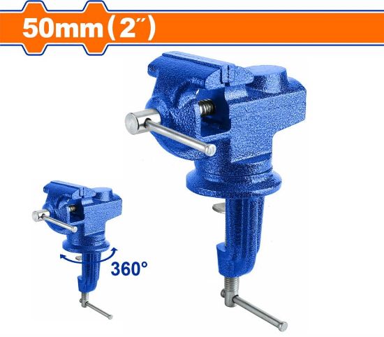 2"  50mm  ملزمة طاولة صغيرة - Pcs - Swivel base Size：50mm