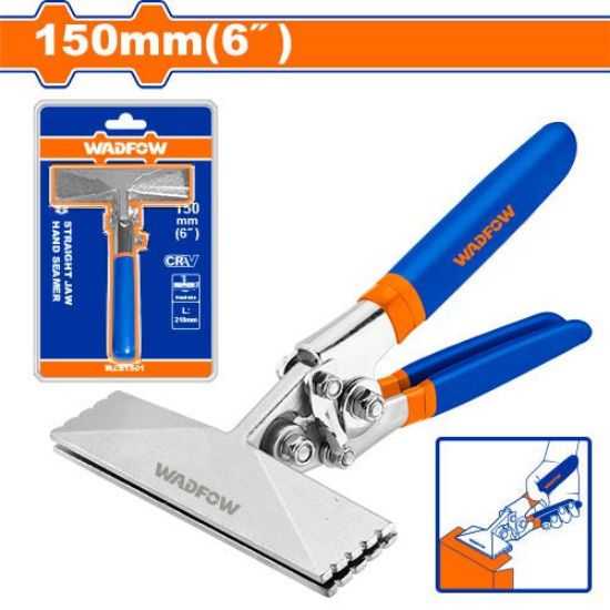 3"  80mm ملقط يدوي بوز  مبسط عريض - Box (2 pcs) - 6" Straight Jaw hand seamer