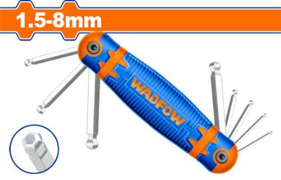 1.5-8mm طقم مسدس غلة سكين - Box (12 pcs) - 8 Pcs ball point hex key set