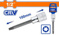 1/2" 100mm T30 طربوش راس منجم طويل - Box (10 pcs) - 1/2" Long Torx bit socket
