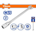 19mm مفتاح شق ميلة طربوش - Box (12 pcs) - Combination flexible head wrench with 12 points socket