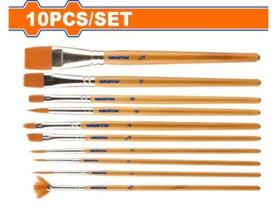 10Pcs  طقم ريش رسم - Box (12 pcs) - 10 in 1 aritist brush set