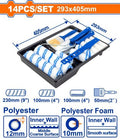 14Pcs  طقم رول دهان +فرشاية+صنية - Pcs - Suitable for inner wall
