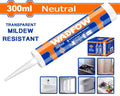 300ml  سلكون بدون اسيد شفاف - Pcs - Transparent