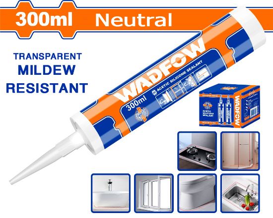 300ml  سلكون بدون اسيد شفاف - Pcs - Transparent