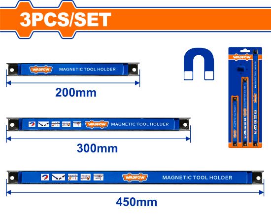3Pcs  تعليقة عدة مغنطيس - Box (6 pcs) - 3Pcs magnetic tool holder set
