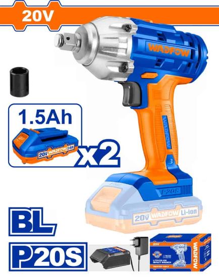 20V 2Batt 1.5A+Char BL 300N 1/2" فرد شد عزق بطارية - Pcs - Brushless motor
