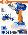 20V 2Batt 1.5A+Char  BL مقدح شد براغي تورك بطارية - Pcs - Brushless motor