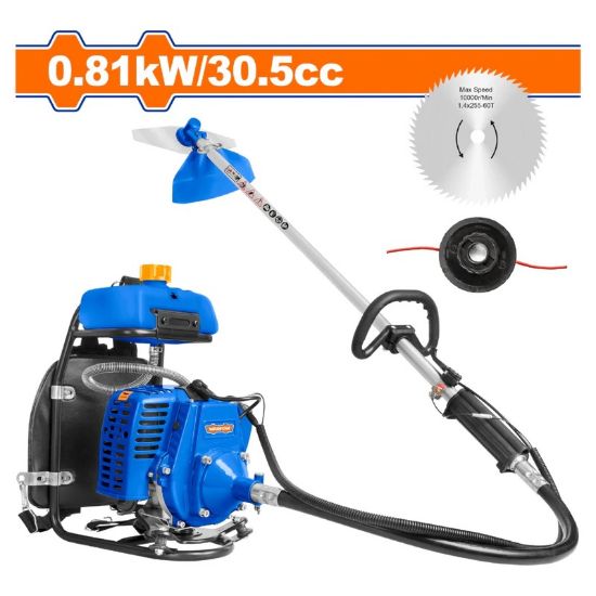 0.81KW 1.3HP 30.5cc حشاشة ضهر على البنزين خيط وديسك - Pcs - Displacement: 30.5cc