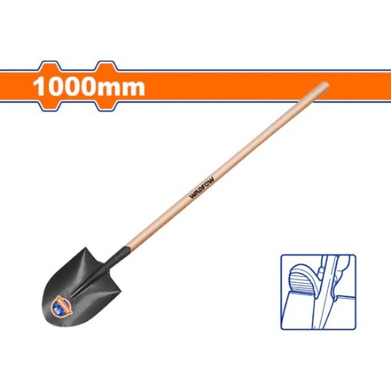 1470mm0.7Kg رفش حديد مع عصا - Pcs - Steel shovel with wooden handle