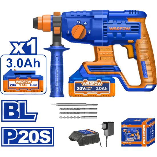 20V 1Batt 3Ah+Char+Box SDS مقدح بطارية - Pcs - Brushless motor