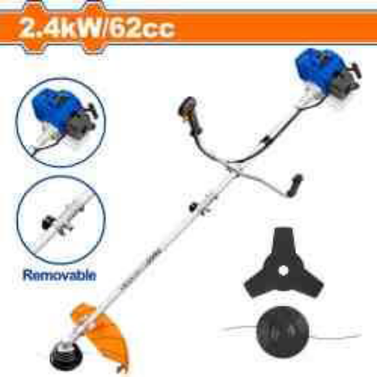 2.4Kw (3.8HP) مكنة قص حشيش بانزين على الكتف      - Pcs - Displacement: 62cc