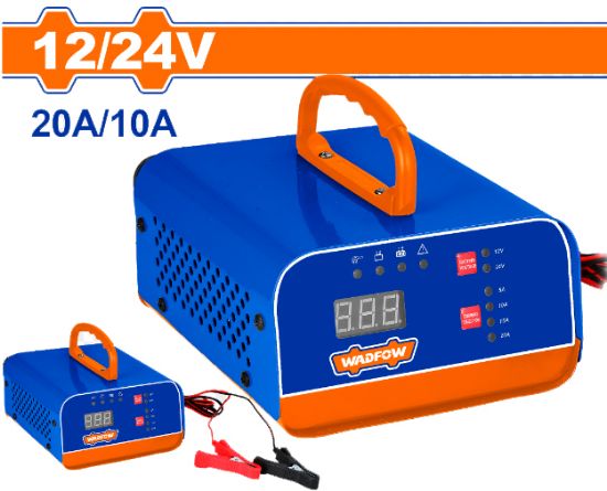 12/24V 20A/10A شاحن بطاريات - Pcs - Input voltage: 220-240V
