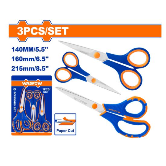 3Pcs (5.5"+6.5"+8.5") طقم مقصات - Box (12 pcs) - 3pcs  scissors set
