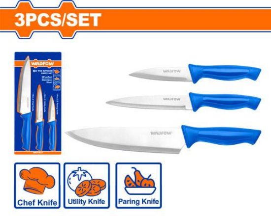 3Pcs طقم سكاكين ستاناس ستيل - Box (12 pcs) - 3 Pcs kitchen knife set