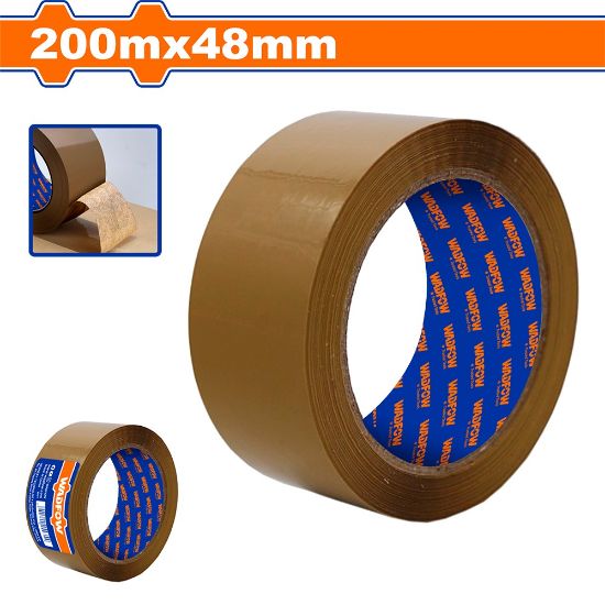 200 m x 48 mm BOPP تلزيق عريض بني - Pcs - BOPP
