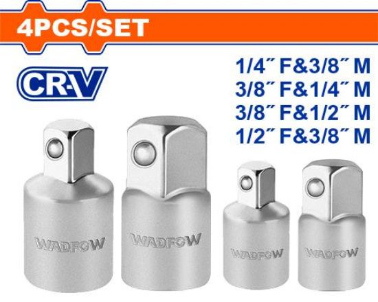 4Pcs طقم وصلات طقطاق - Box (20 pcs) - 4 Pcs socket adapter set