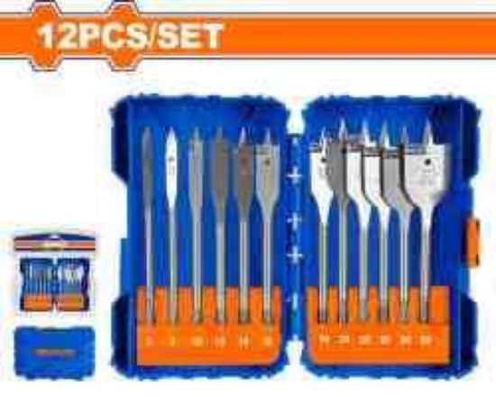 12Pcs طقم ريش خشب بطح - Box (6 pcs) - 12PCS flat wood drill bits set
