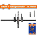 30-300mm خراقة جفصين مع قاعدة تحكم بالقياس - Box (5 pcs) - Extent of boring diameter: 30(1-3/16")-300mm(11-3/4")